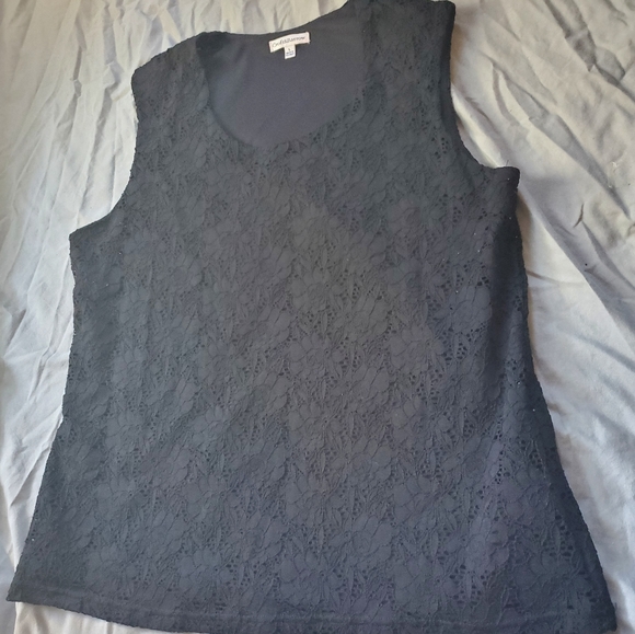 Beautiful Sleeveless Floral Lace Top - Picture 6 of 6